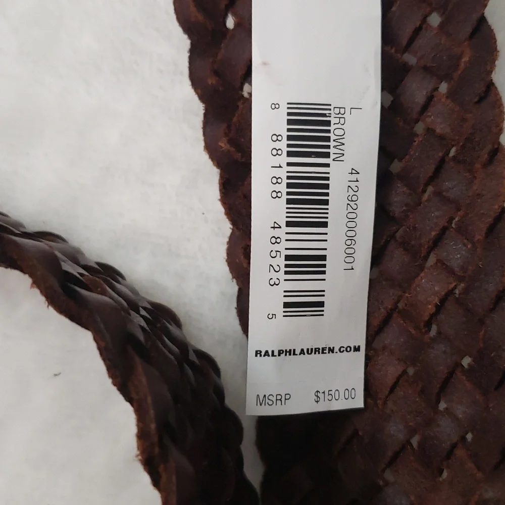 Lauren Ralph Lauren woven leather